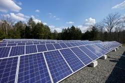 新泽西自然资源保护学院的太阳能场