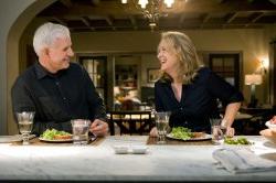 Screenshot from It's Complicated, Meryl Streep laughing with Steve Martin