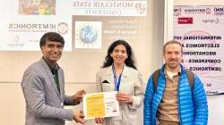 Dr. Aparna Varde with best paper award at IEMTRONICS